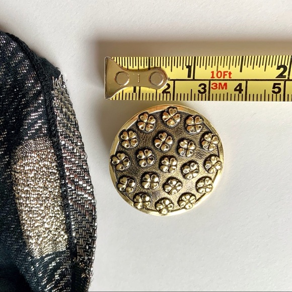 VTG West Germany four-leaf clover scarf clip - Picture 5 of 6